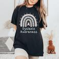 Dyslexia Awareness For Teachers And Students Dyslexia Month Women's Oversized Comfort T-Shirt Black