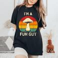 Funguy Mushroom Fungi Joke Pun Mushroom Pickers Women's Oversized Comfort T-Shirt Black