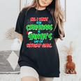 Men's Christmas Party Santa's Naughty Girl List Women's Oversized Comfort T-Shirt Black