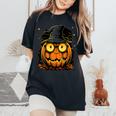 Minimalist Halloween Pumpkin Youth S-6Xl Women's Oversized Comfort T-Shirt Black