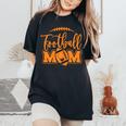 Game Day Black And Orange High School Football Football Mom Women's Oversized Comfort T-Shirt Black