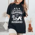 This Girl Loves Camping With Her Husband Camper Wife Women's Oversized Comfort T-shirt Black