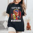 Lets Go Beer Brandon Happy 4Th Of July Trump Beer Women's Oversized Comfort T-shirt Black