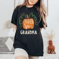 Grandma Pumkin Spice Fall Matching For Family Women's Oversized Comfort T-Shirt Black