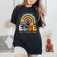 Groovy Cute Early Childhood Special Education Sped Ecse Crew Women's Oversized Comfort T-Shirt Black