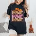 Howdy Cowgirl Western Country Rodeo Southern For Women Girls Women's Oversized Comfort T-shirt Black