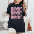 Howdy Rodeo Women Vintage Western Country Southern Cowgirl Women's Oversized Comfort T-shirt Black