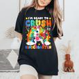 I'm Ready To Crush Kindergarten Dabbing Unicorn Cute Girls Women's Oversized Comfort T-Shirt Black