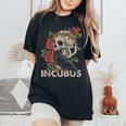 Incubus-Crow Left Skull Morning And Flower Halloween Women's Oversized Comfort T-Shirt Black
