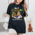 Be A Kind Sole Autism Awareness Puzzle Shoes Be Kind Women's Oversized Comfort T-shirt Black