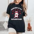 Kindness Is My Superpower Be Kind Choose Kindness Women's Oversized Comfort T-shirt Black