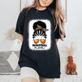 Leopard Basketball Mom Black Women African American Afro Mom Women's Oversized Comfort T-shirt Black
