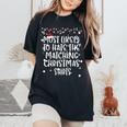 Most Likely To Hate Matching Christmas Family Matching Women's Oversized Comfort T-Shirt Black