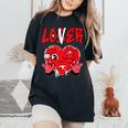 Loser Lover Drip Heart Red Matching Outfit Women Women's Oversized Comfort T-Shirt Black