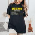 Marching Band Mom Sayings For Mothers Women's Oversized Comfort T-Shirt Black