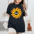 Matching Big Little Greek Reveal Sorority Family Sunflower Women's Oversized Comfort T-shirt Black