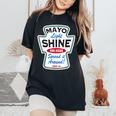 Mayo Light Shine Christian Women's Oversized Comfort T-Shirt Black