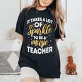 Music Teacher Musical Professor Conservatory Instructor Women's Oversized Comfort T-Shirt Black