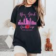 New York Girls Trip 2023 Nyc Vacation 2023 Matching Women's Oversized Comfort T-Shirt Black