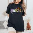 Nurse Halloween Costume Nursing Costume Scrub Top Women's Oversized Comfort T-Shirt Black