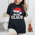 Nurse Santa Claus Christmas Matching Costume Women's Oversized Comfort T-Shirt Black