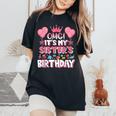 Omg It's My Sister's Birthday Happy To Me You Brother Cousin Women's Oversized Comfort T-Shirt Black