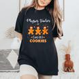 Physics Teacher Of Smart Cookies Christmas Women's Oversized Comfort T-Shirt Black