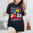 Proud Aunt Of 2023 5Th Grade Graduate Graduation Women's Oversized Comfort T-shirt Black