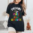 Proud Aunt Of Preschool Graduate 2023 School Prek Graduation Women's Oversized Comfort T-shirt Black