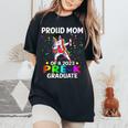 Proud Mom Of A Class Of 2023 Prek Graduate Unicorn Women's Oversized Comfort T-shirt Black