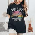Retro There Goes My Last Flying F Sarcastic Women's Oversized Comfort T-Shirt Black