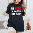 My Sister Is Better Than Yours Best Sister Ever Women's Oversized Comfort T-Shirt Black