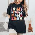 In My Spooky Mama Era Halloween Groovy Witchy Spooky Mom Women's Oversized Comfort T-Shirt Black