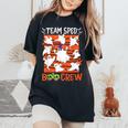 Team Sped Boo Crew Special Educator Spooky Ghost Iep Teacher Women's Oversized Comfort T-Shirt Black