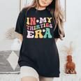 In My Thirties Era Groovy Women's Oversized Comfort T-Shirt Black
