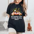 All Together Now Summer Reading 2023 Book And Flowers Women's Oversized Comfort T-shirt Black