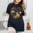 Vintage Inspired Flower Botanical Chart RedPoppy Flower Women's Oversized Comfort T-Shirt Black