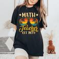 Vintage Math Teacher Off Duty Last Day Of School Summer Women's Oversized Comfort T-shirt Black