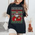 All I Want Is Guns Ugly Christmas Sweater Hunting Military Women's Oversized Comfort T-Shirt Black