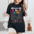 When You Enter This Clinic You Are Special School Nurse Women's Oversized Comfort T-Shirt Black