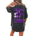 Chapter 60 Fabulous Since 1963 Purple 60Th Birthday Women's Oversized Comfort T-shirt Back Print Pepper