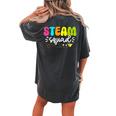 Cute Steam Teacher Girls Boys Team Steam Squad Women's Oversized Comfort T-shirt Back Print Pepper