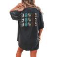 Howdy Rodeo Western Country Cowboy Cowgirl Southern Vintage Women's Oversized Comfort T-Shirt Back Print Pepper