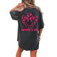 Howdy Yall Rodeo Western Country Southern Cowgirl & Cowboy Women's Oversized Comfort T-Shirt Back Print Pepper