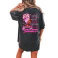 I'm The Storm Black Breast Cancer Survivor Pink Ribbon Women's Oversized Comfort T-shirt Back Print Pepper