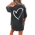 Be Kind Motivational Kindness Inspirational Encouragement Women's Oversized Comfort T-Shirt Back Print Pepper