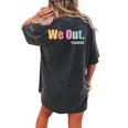 Last Day End Of School Year Summer Bruh We Out Teachers Women's Oversized Comfort T-Shirt Back Print Pepper