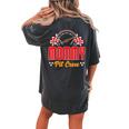 Race Car Birthday Party Matching Family Mommy Pit Crew Women's Oversized Comfort T-shirt Back Print Pepper