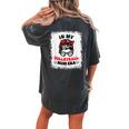 In My Volleyball Mom Era Groovy Ballmom Mama Mothers Women's Oversized Comfort T-shirt Back Print Pepper