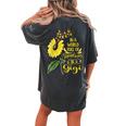 In A World Full Of Grandmas Be A Gigi Sunflower Women's Oversized Comfort T-Shirt Back Print Pepper